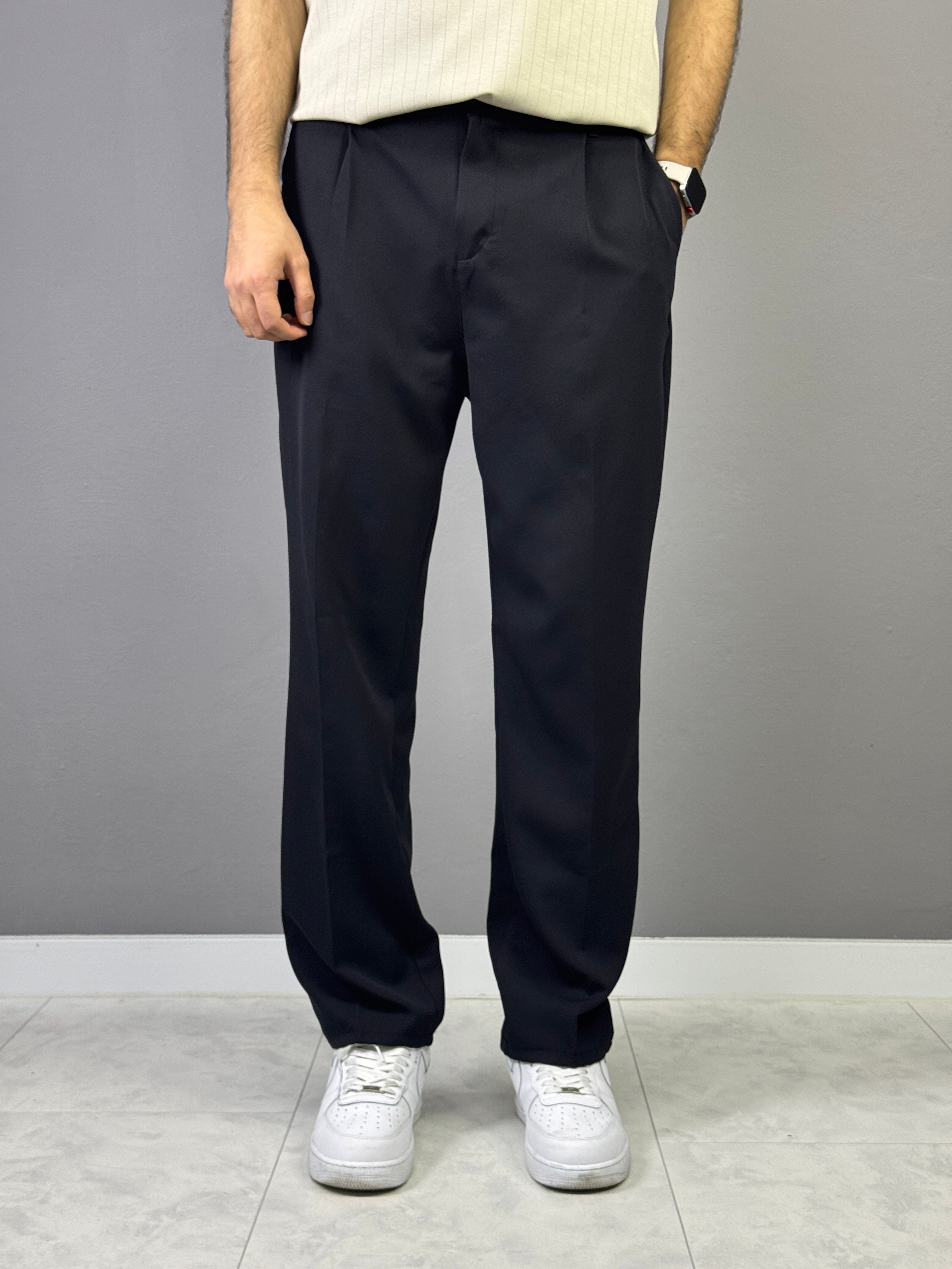SİYAH REGULAR KUMAŞ PANTOLON 5024