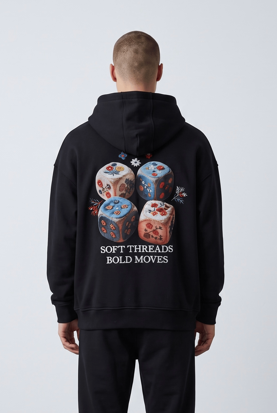 ZAR MOTİFLİ KAPŞONLU SWEATSHİRT 7051