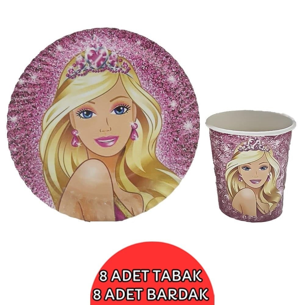 Barbie Tabak-Bardak Seti