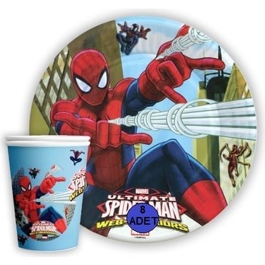 Spiderman Tabak-Bardak Set