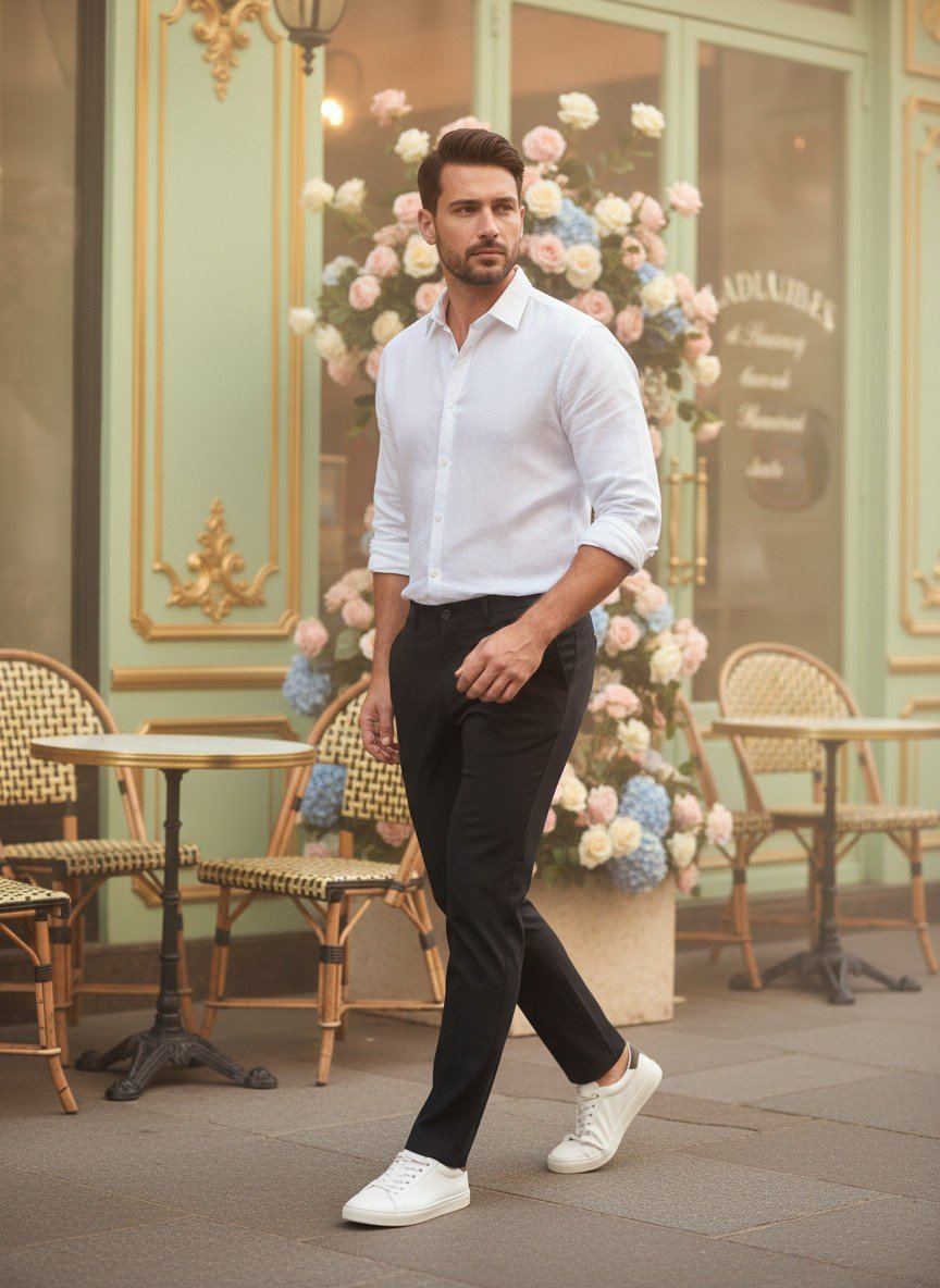 Laduren Aurel Linen / Cotton Gömlek Beyaz