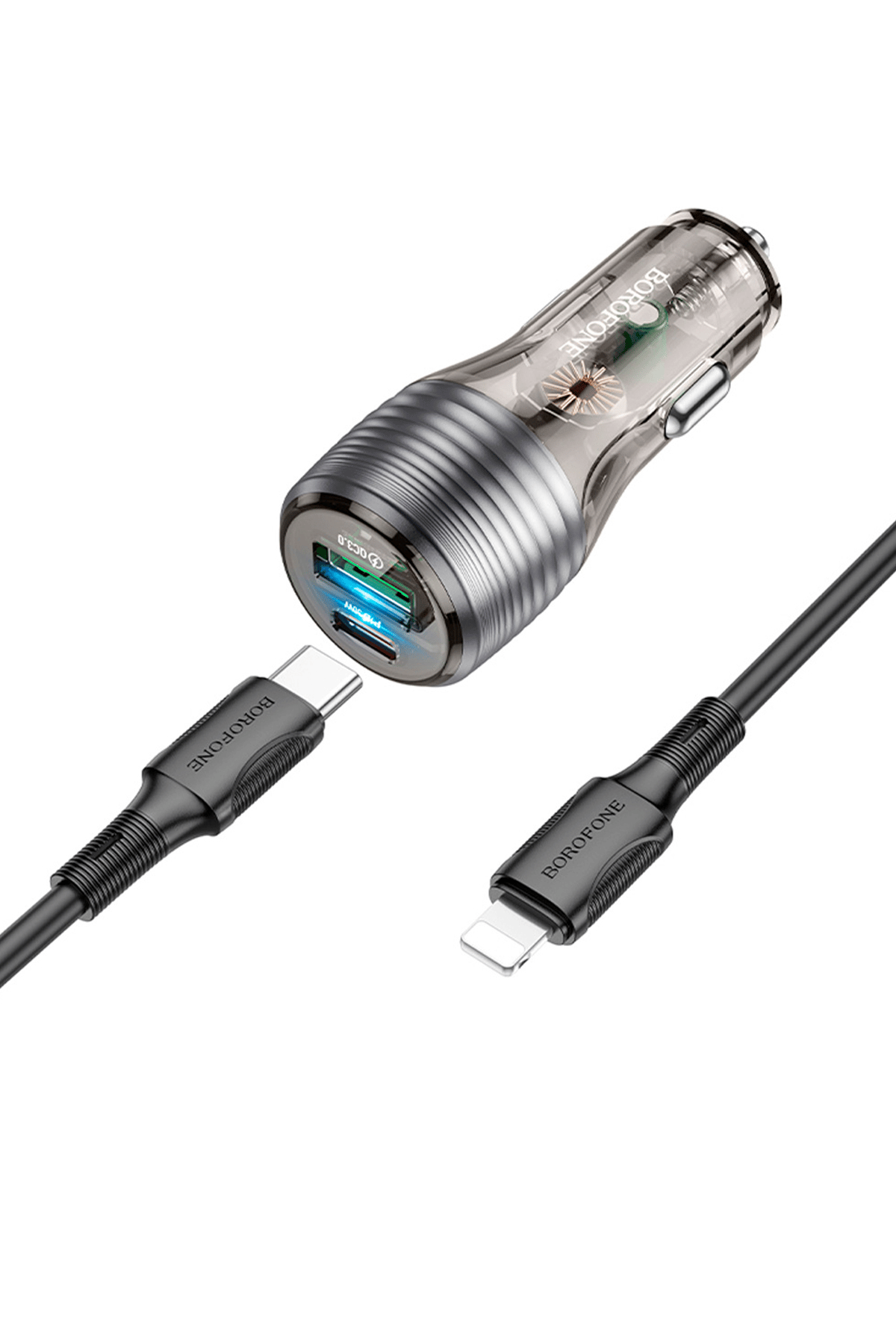 BOROFONE BZ30 PD30W+QC3.0 TYPE-C TO TYPE-C ARAÇ ŞARJ SET
