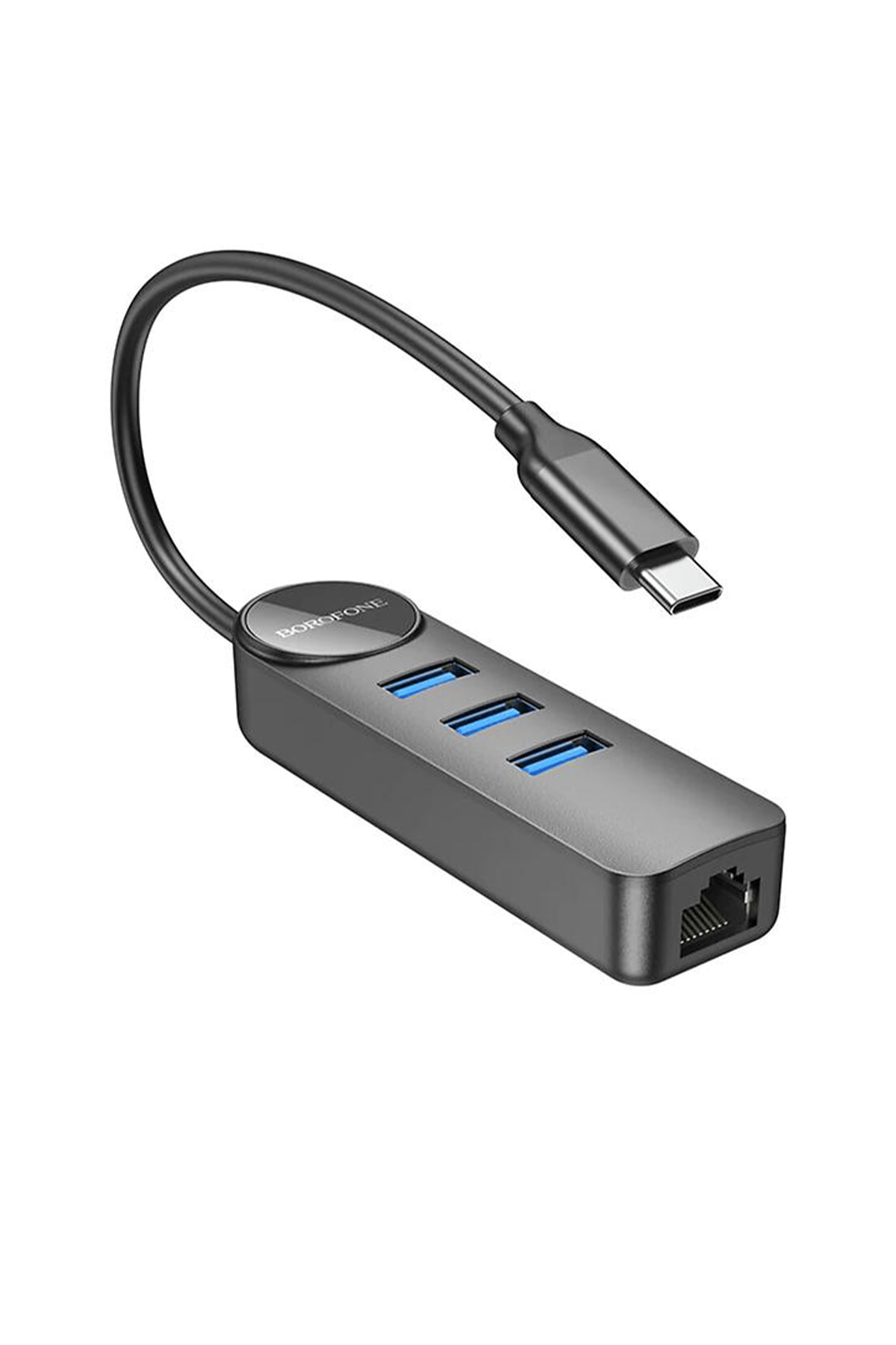 BOROFONE DH6 4İN1 3.0 TYPE-C TO USB 100MBPS ETHERNET ADAPTÖR