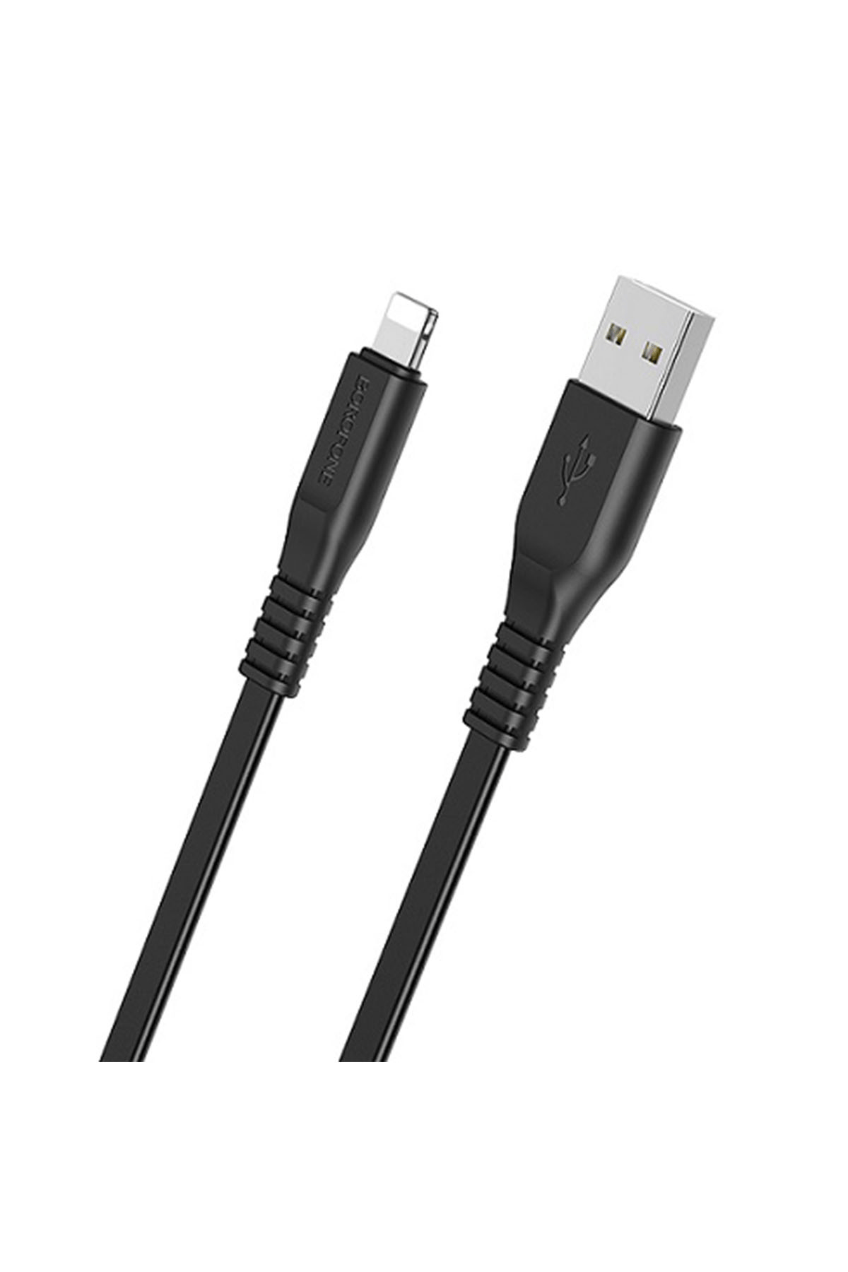BX23 Lightning Şarj ve Data Kablosu 3A (1 Metre) - Hızlı Şarj iPhone - Siyah