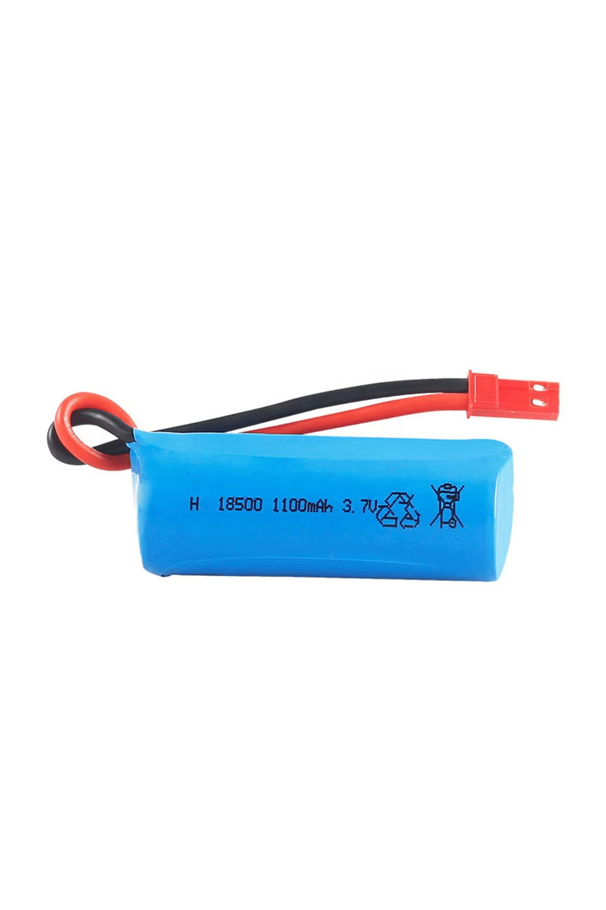 EF-183711K 18500 3.7V 1100MAH KABLOLU KIRMIZI SOKET PİL