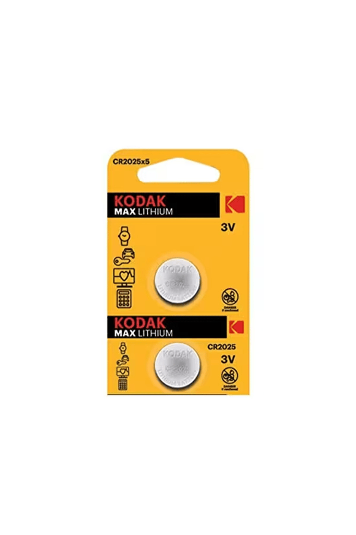 KODAK CR2025 PİL 2'Lİ KART