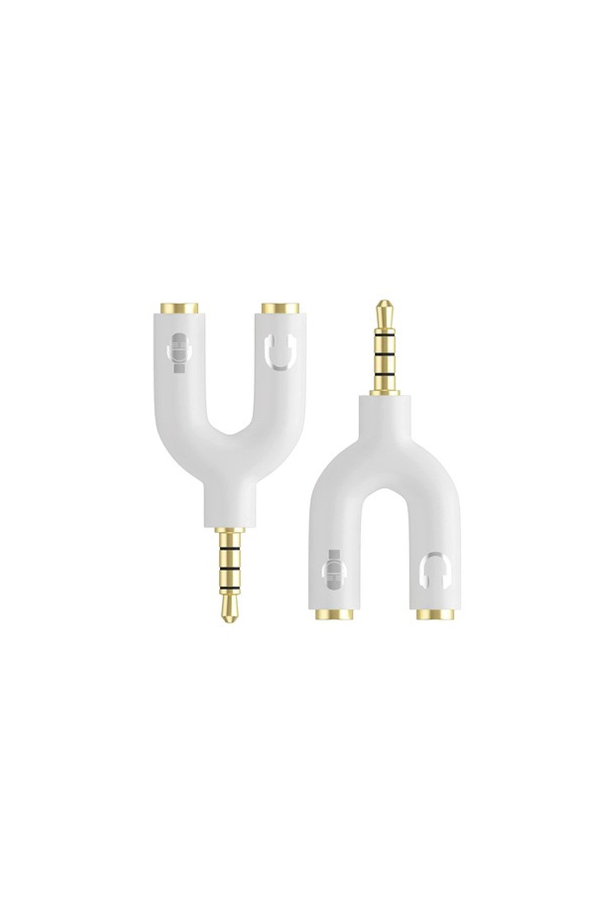 NRT-10256 MİKROFON KULAKLIK BİRLEŞTİRİCİ JACK APARAT BEYAZ