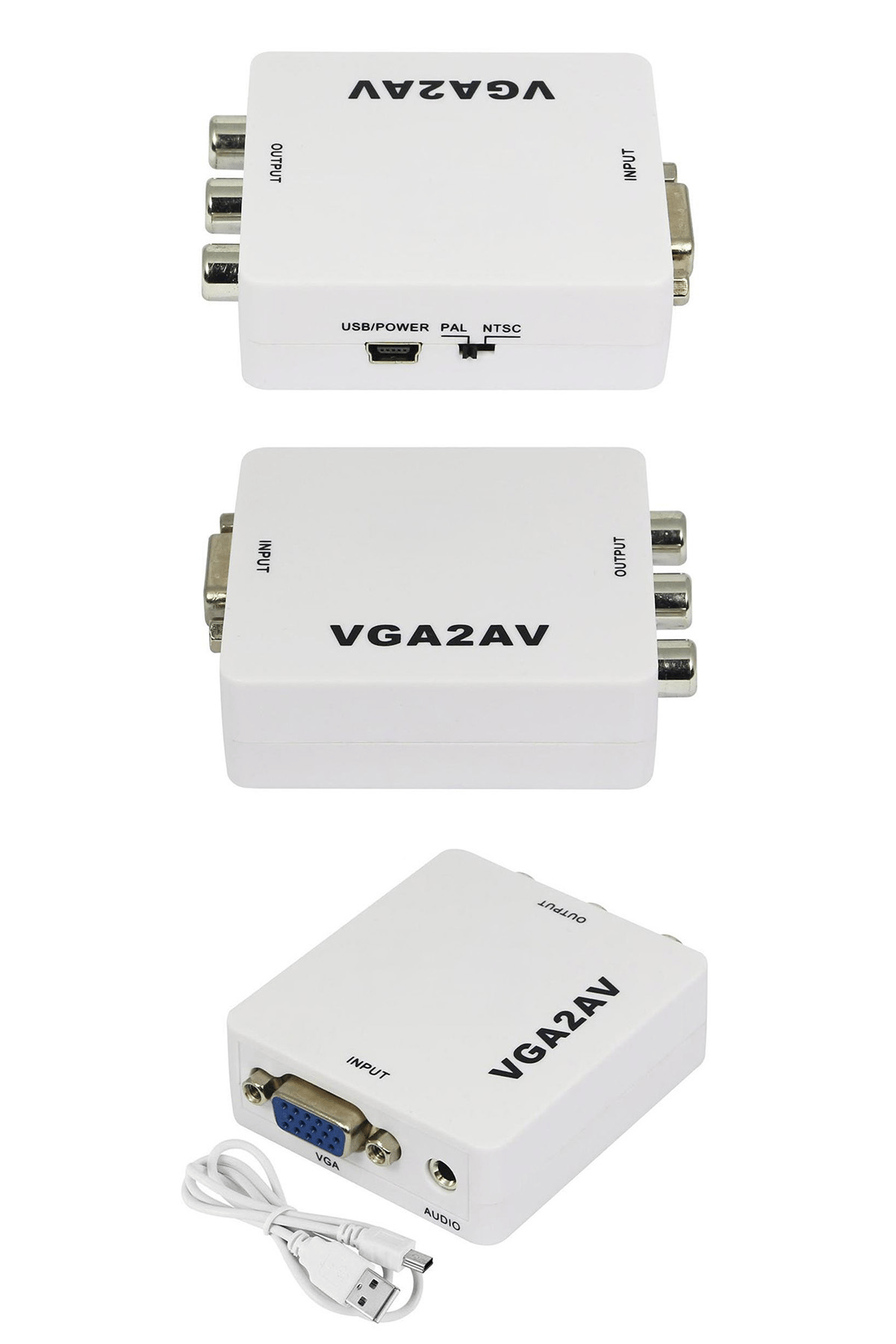 NRT-22103 VGA2AV KUTU ÇEVİRİCİ ADAPTÖRLÜ