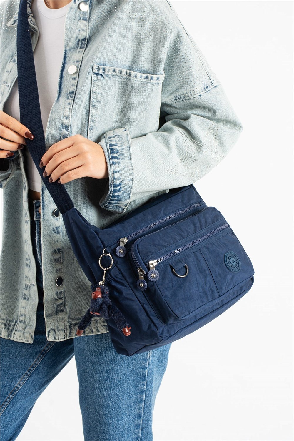 Klinkır Kumaş Yeni Model Suya Dayanıklı Çok Gözlü Omuz & Postacı Çantası