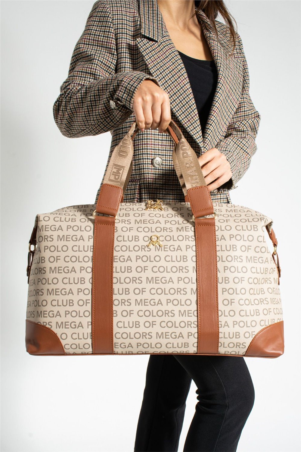 MEGA POLO Unısex Hostes Valiz Seyahat Tatil Spor Hastane El Ve Omuz Çantası Spor Çanta