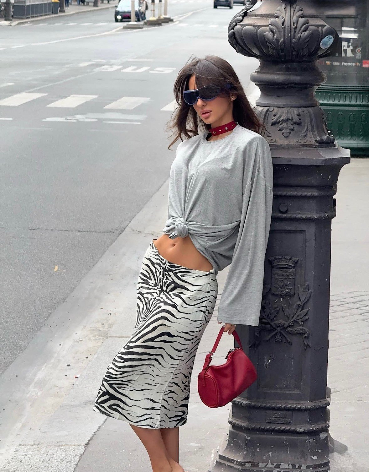 Zebra Midi Etek