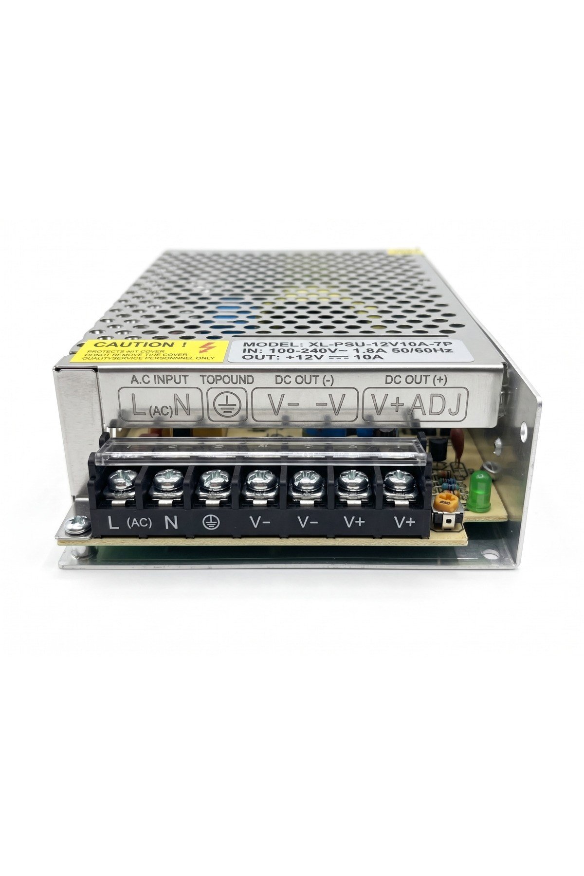 12V 10A 120W Metal Kasa Adaptör Şerit Led Trafosu Güç Kaynağı