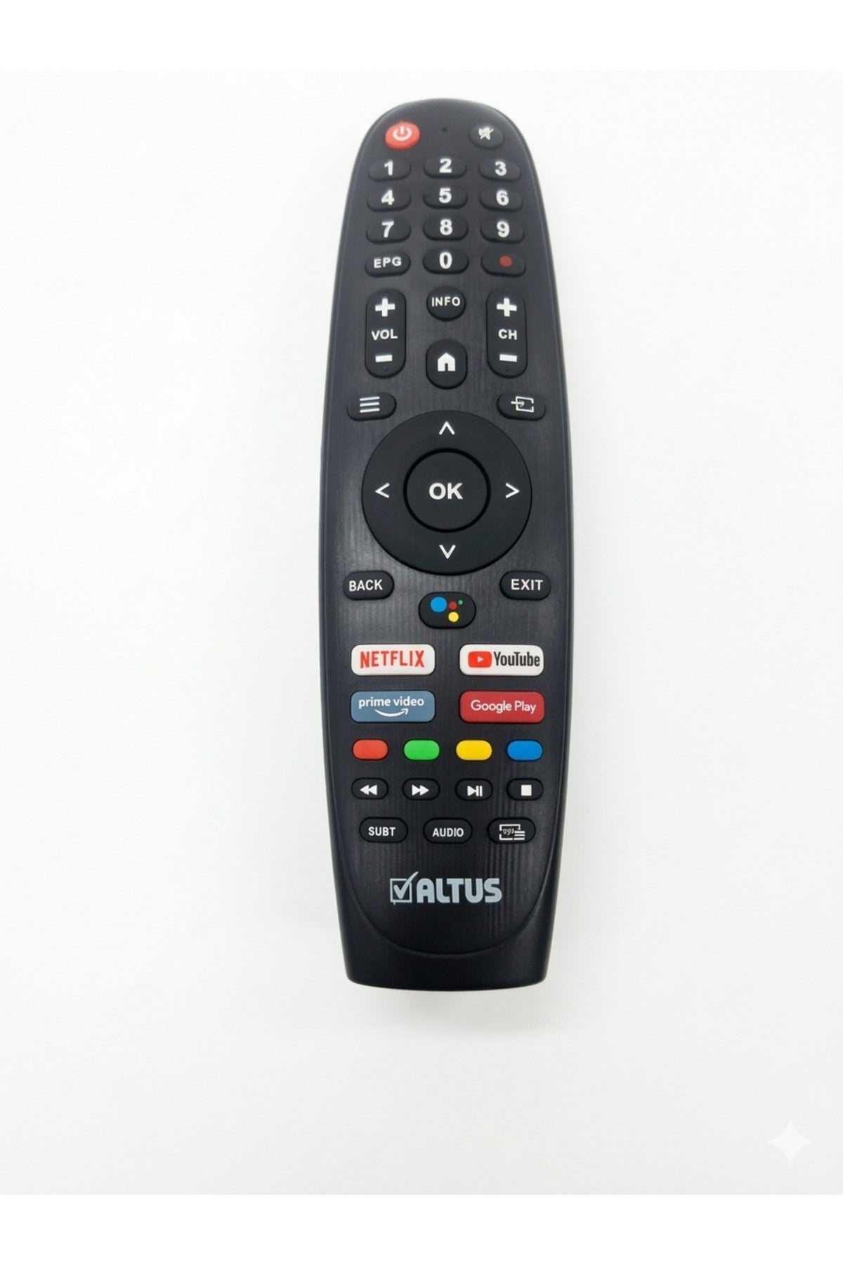 ALTUS Orjinal Ses Komutlu Bluetooth Android TV Kumandası - Netflix / Youtube Tuşlu