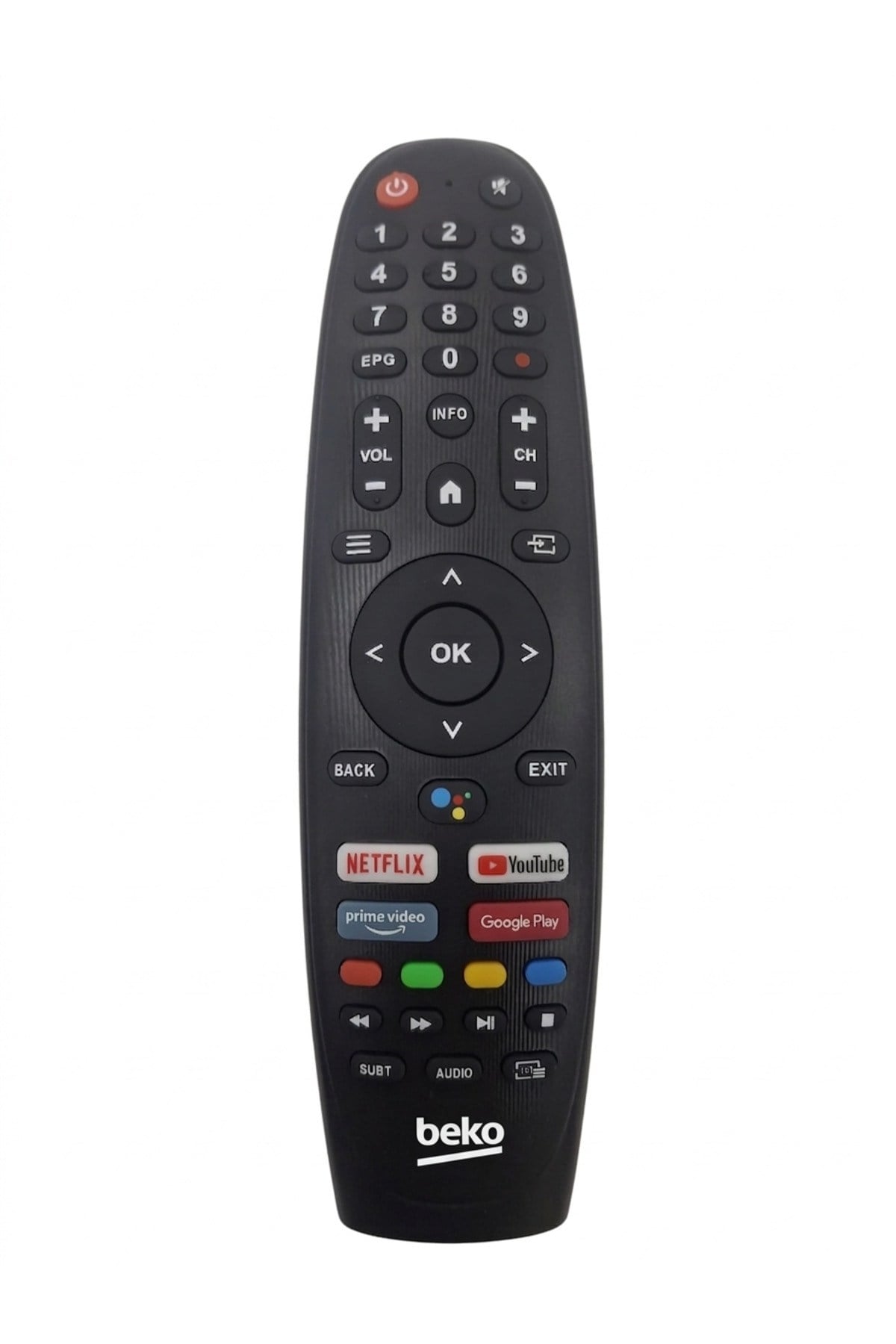 BEK0 Orjinal Ses Komutlu Bluetooth Android TV Kumandası - Netflix / Youtube Tuşlu