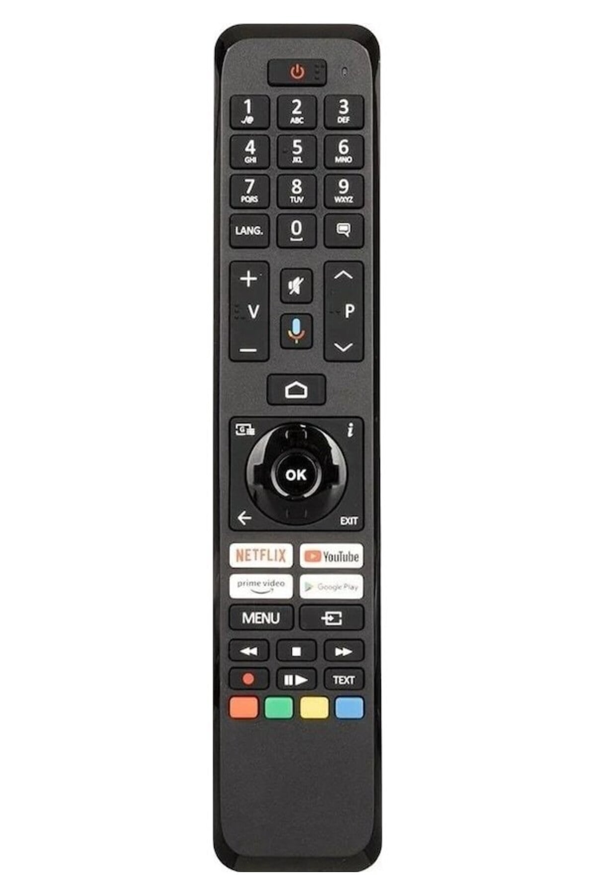 Ct-8563 Netflix- Prime Video-google Play Tuşlu Led Tv Kumanda Ses Komutlu