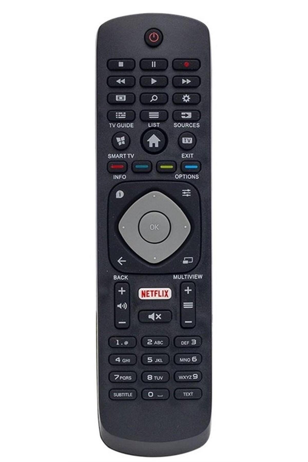 Philips Uyumlu LED LCD TV Kumandası | Netflix ve Smart TV Tuşlu