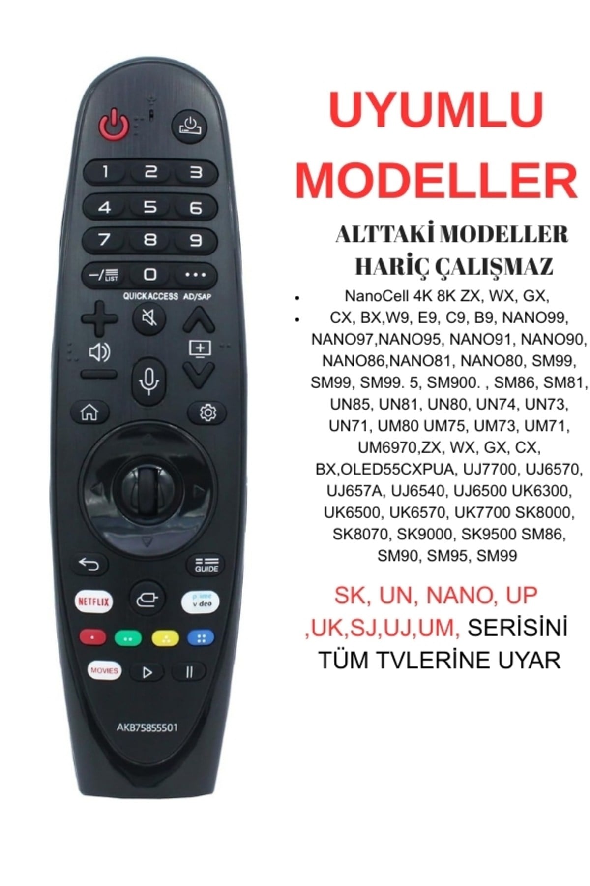 Sihirli kumanda ses komutlu ve air mouseli Mr20, Mr19, Mr18 uyumlu, A KALİTE
