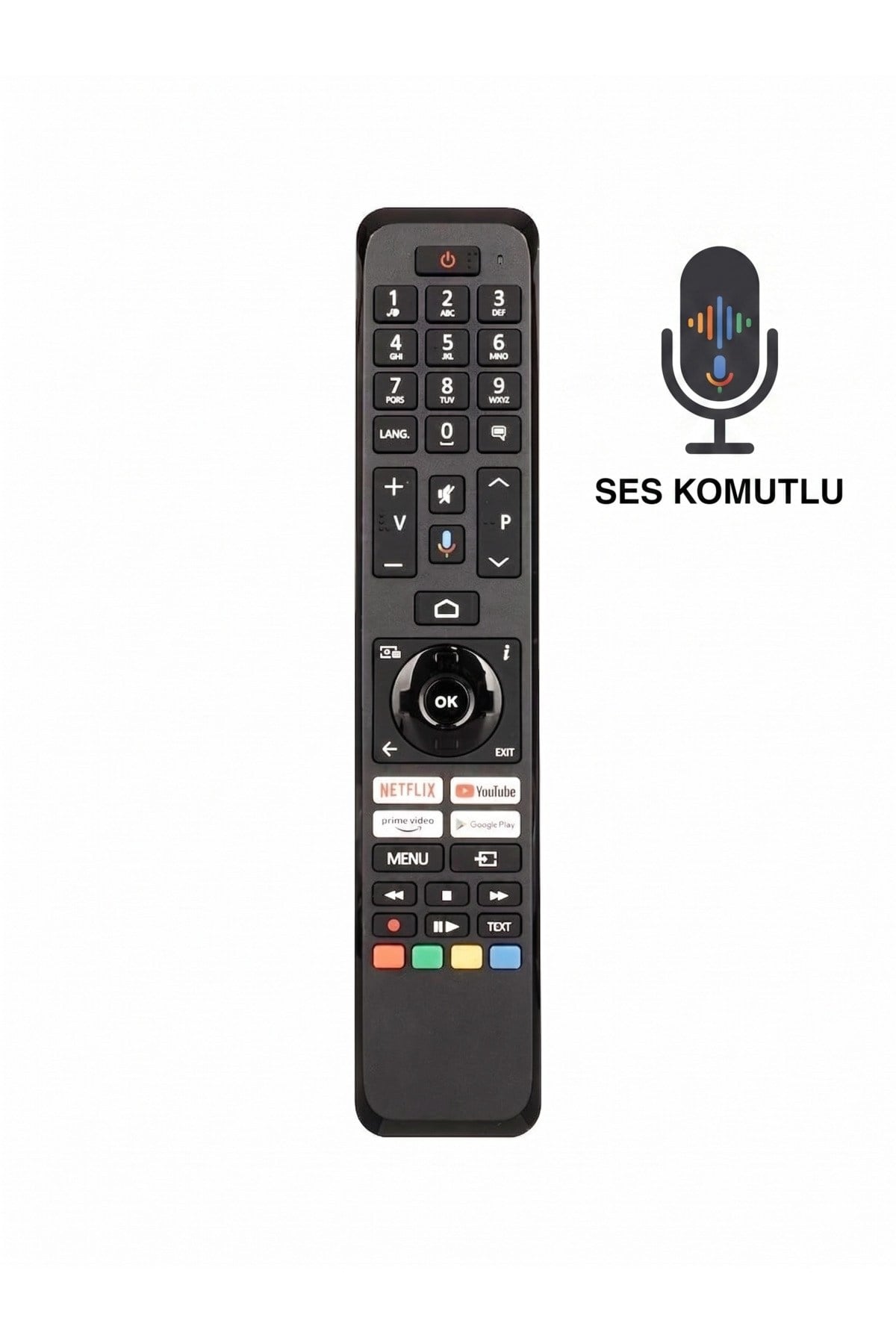 Toshba Ct-8563 ua2363dt Serisi Uyumlu Kumanda | Netflix-Youtube-Prime Tuşlu | SES KOMUTLU