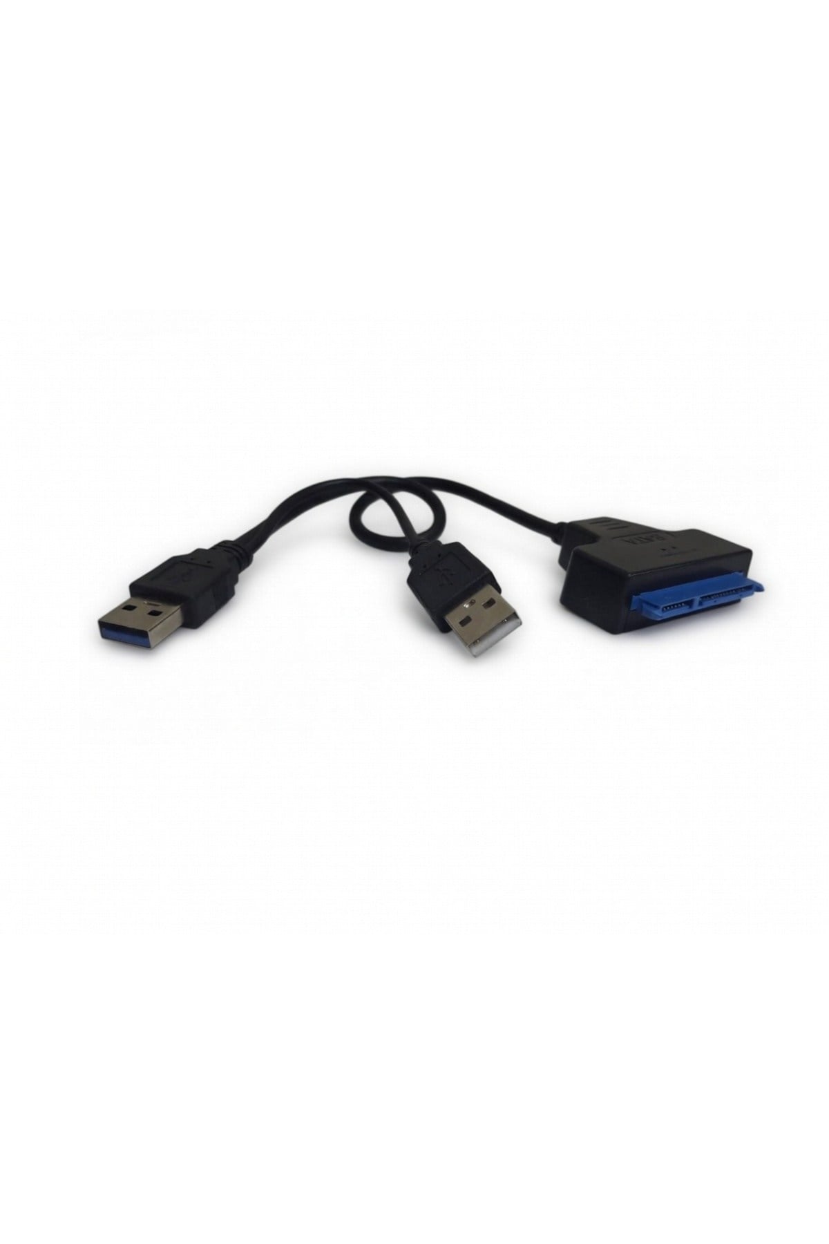 USB 3.0 to SATA Dönüştürücü Kablo - 2.5 İnç SSD/HDD Adaptörü - Çift USB Girişli Hızlı Veri Aktarımı