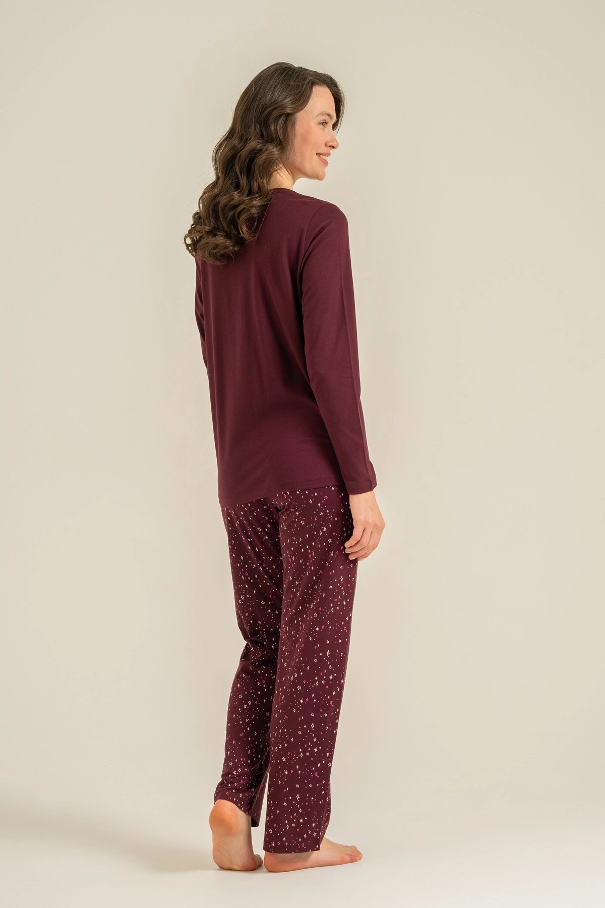 Arnetta  Ar3774-S  Kadın Uzun Kollu Pijama Takım