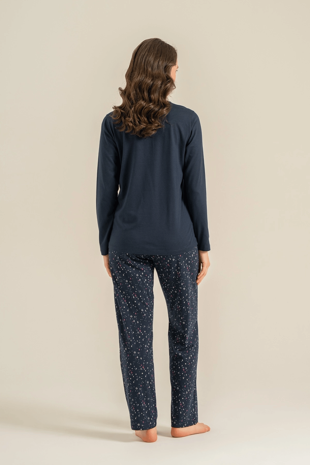 Arnetta  Ar3775-S  Kadın Uzun Kollu Pijama Takım