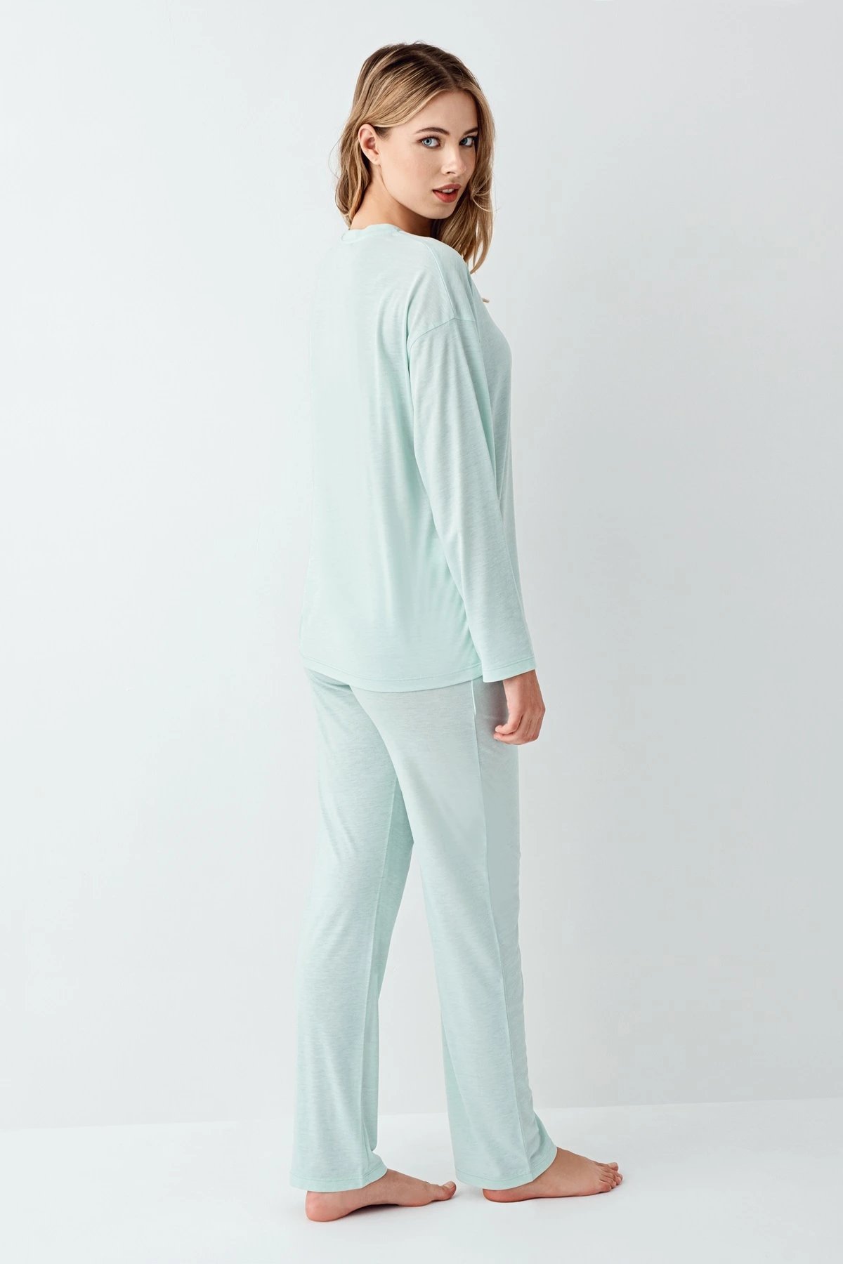 Arnetta 3407-S Kadın Uzun Kol Pijama Takım