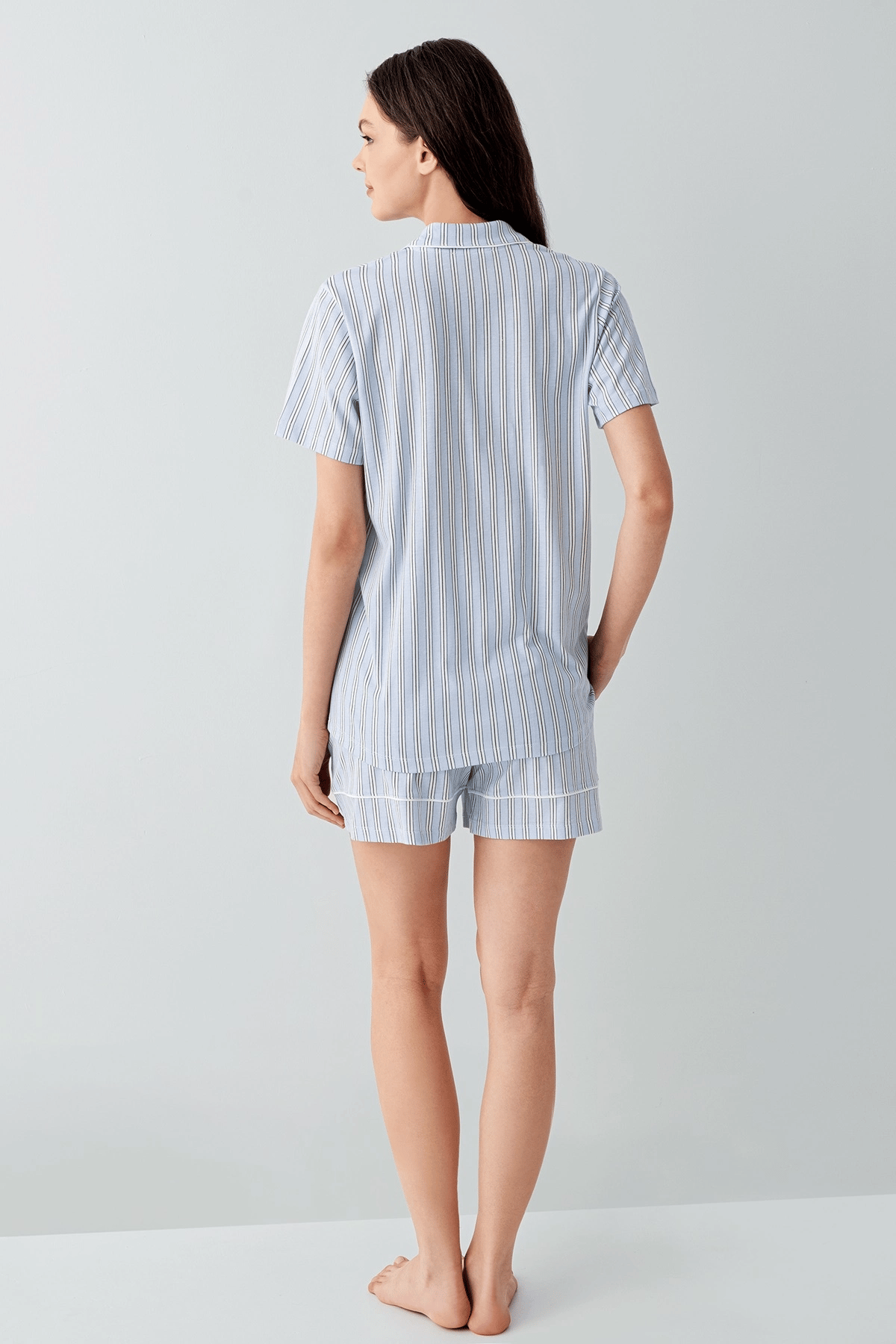 Arnetta 3601-S Kadın Gömlek Pijama Şort Takım