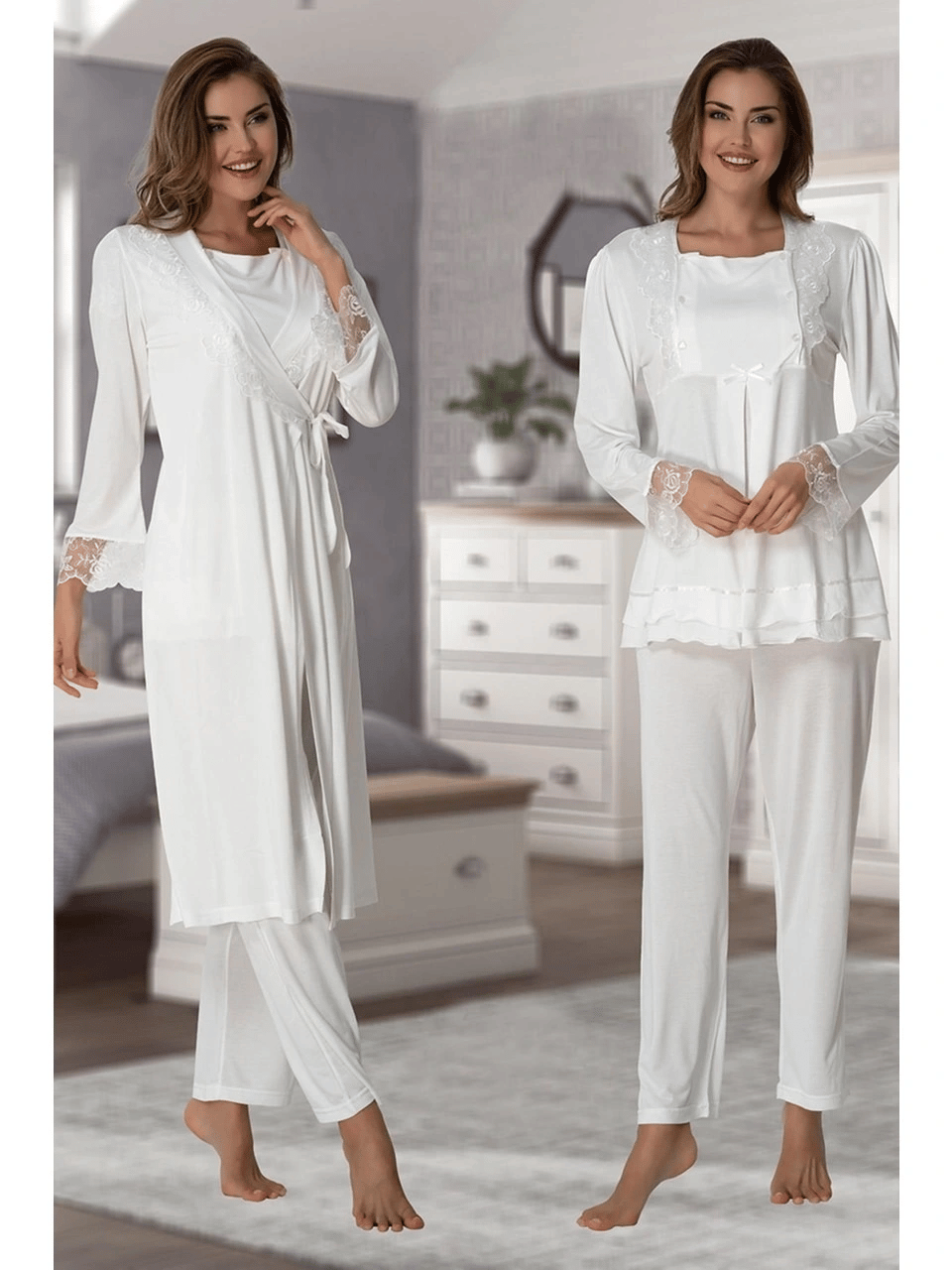 Effortt 2018  Sabahlıklı Lohusa Pijama Takımı