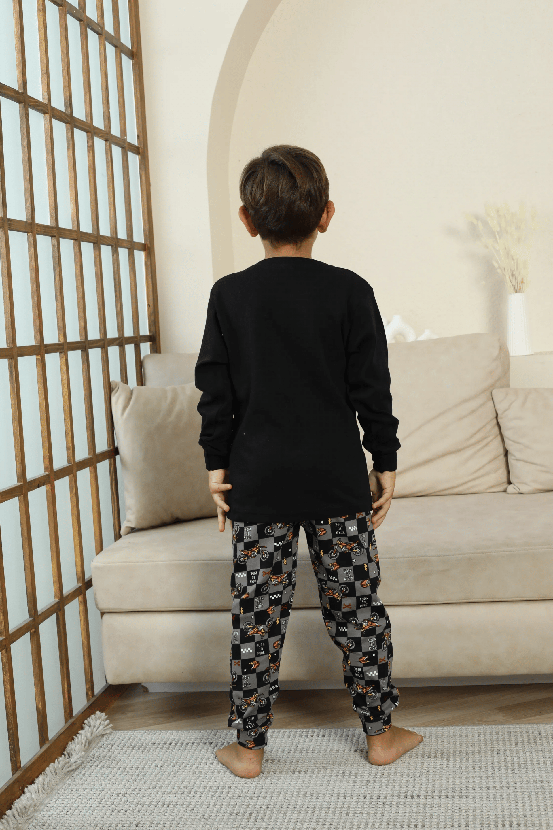 Kapitex 7101 Erkek Çocuk Uzun Kol Pijama Takımı