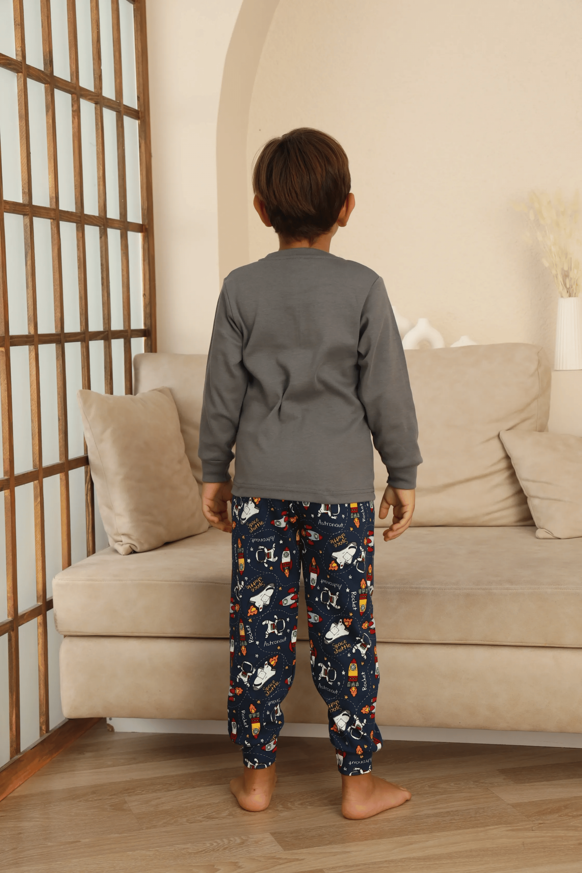 Kapitex 7114 Erkek Çocuk Uzun Kol Pijama Takımı