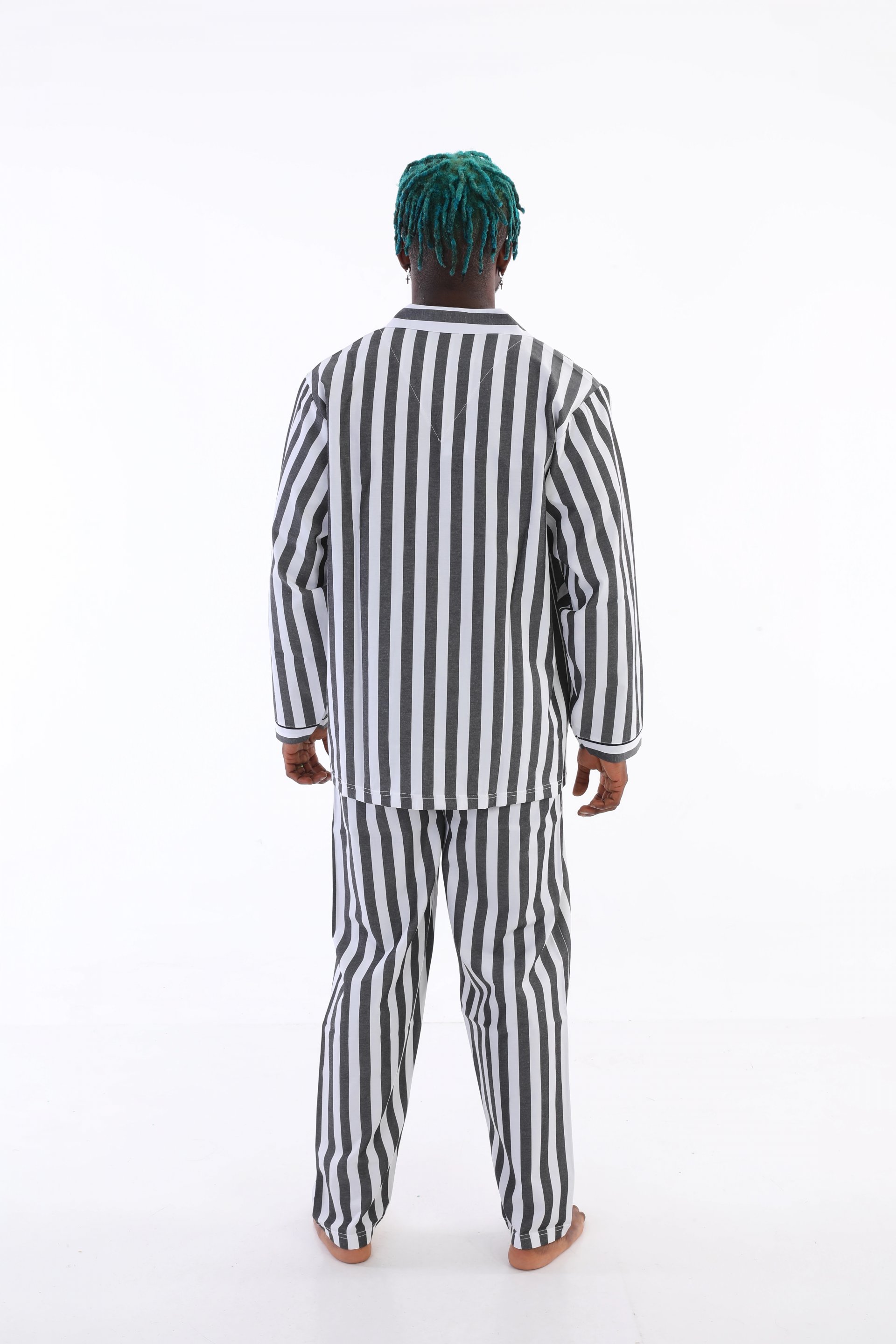 Kocabey 4007 Uzun Kol Çizgili Gaffur Erkek Pijama Takım
