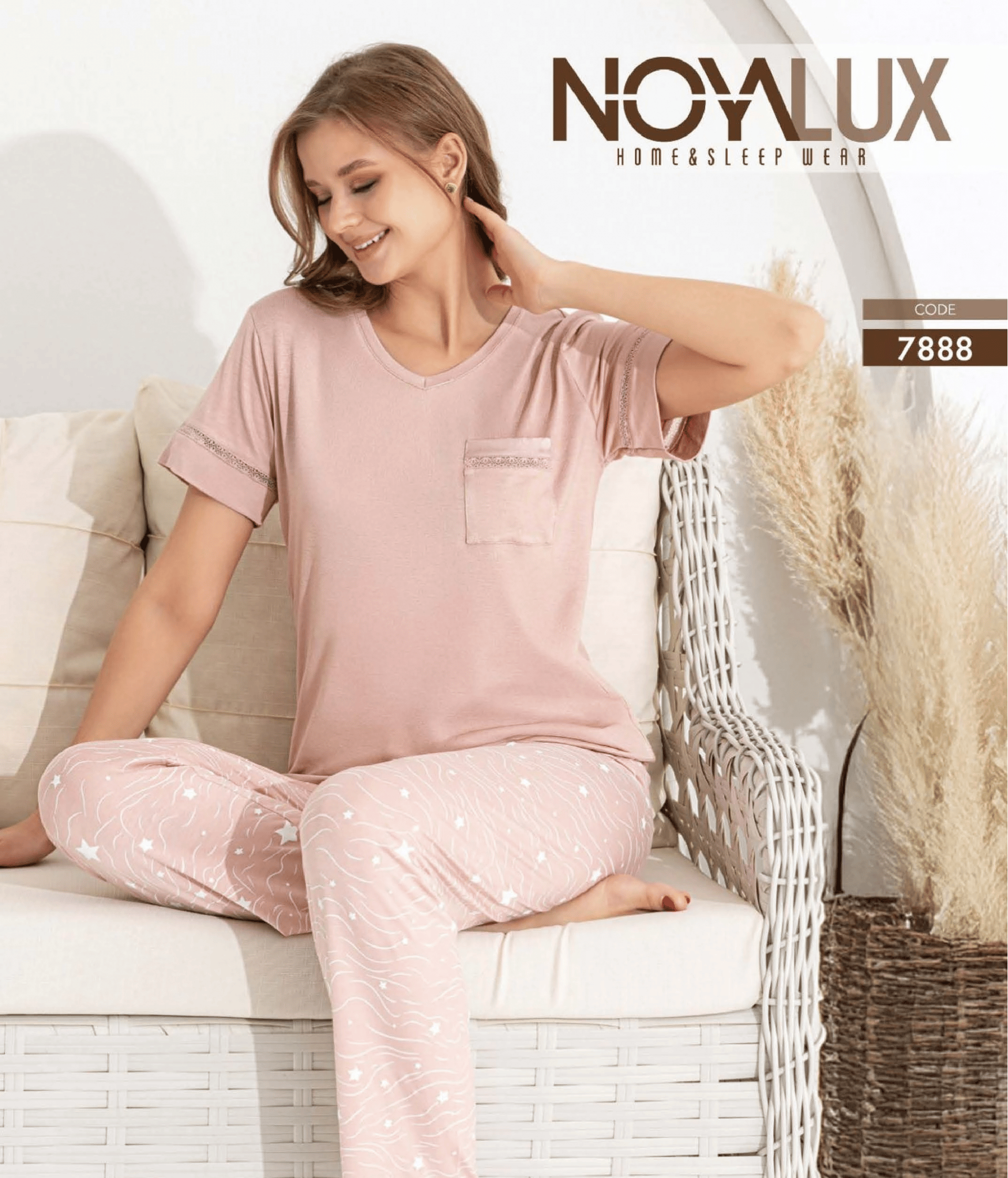 Noyalux 7888 Kadın Kısa Kollu Pijama Takımı