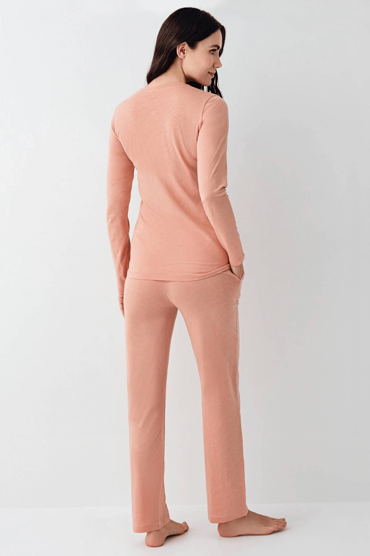 Pierre Cardin 9063-S Kadın Uzun Kol Pijama Takım