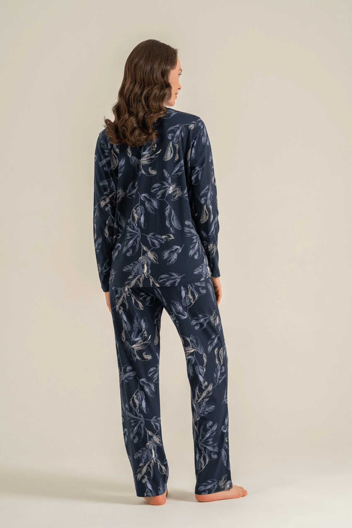 Pierre Cardin 9259-S  Kadın Uzun Kol Gömlek Pijama Takımı
