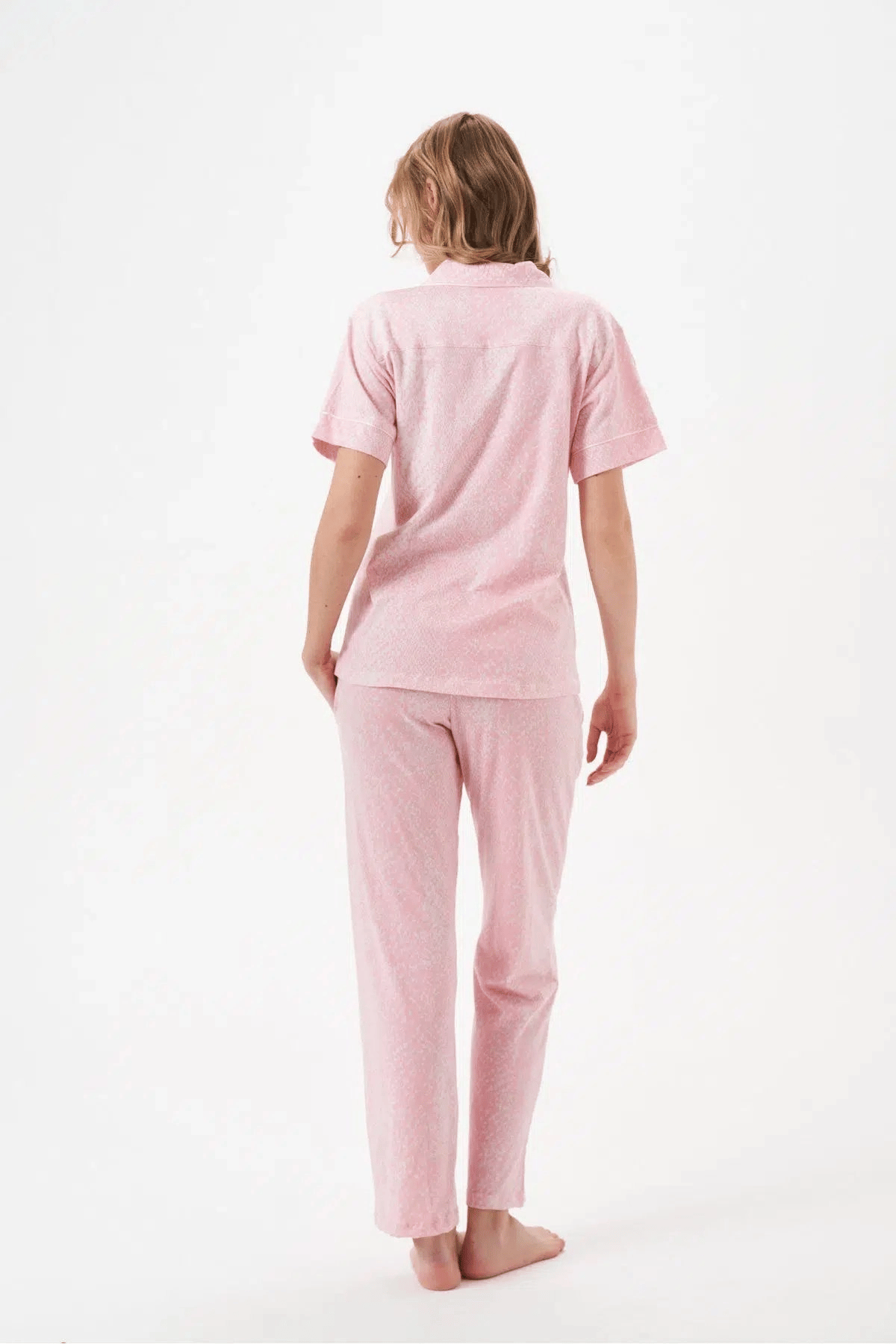 PJS 29033 Kadın Düğmeli Pijama Takım