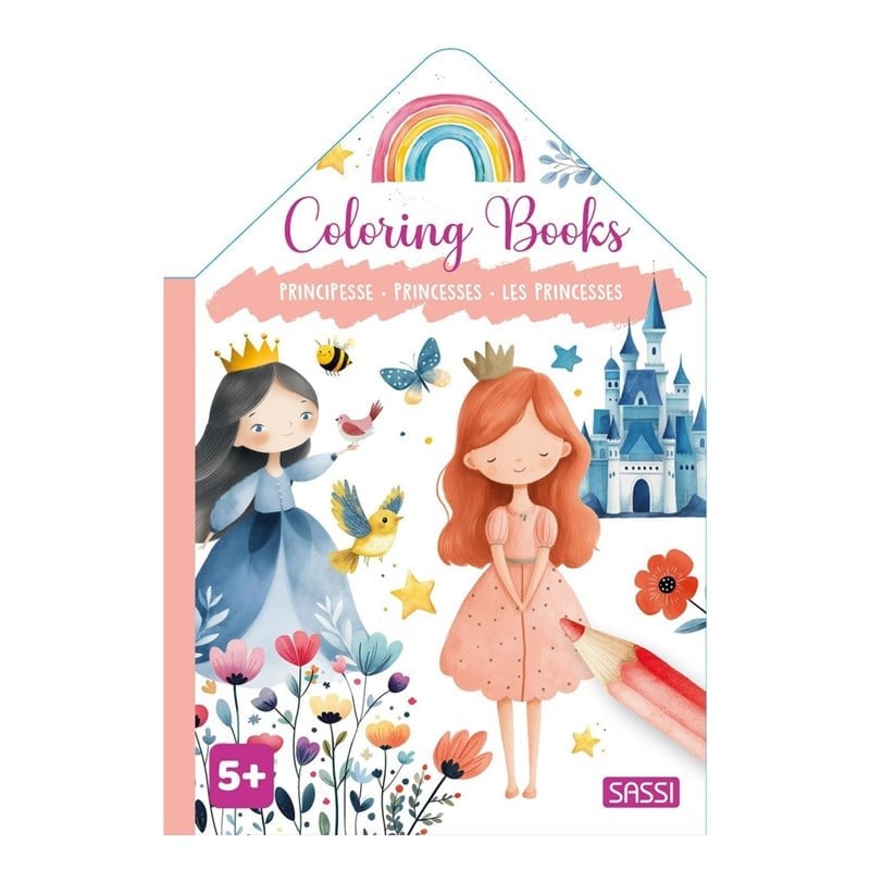 Colourıng Books Shaped - Princesses