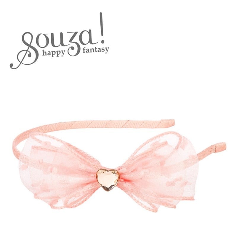 Tiara Leah bow pink (1 pc)