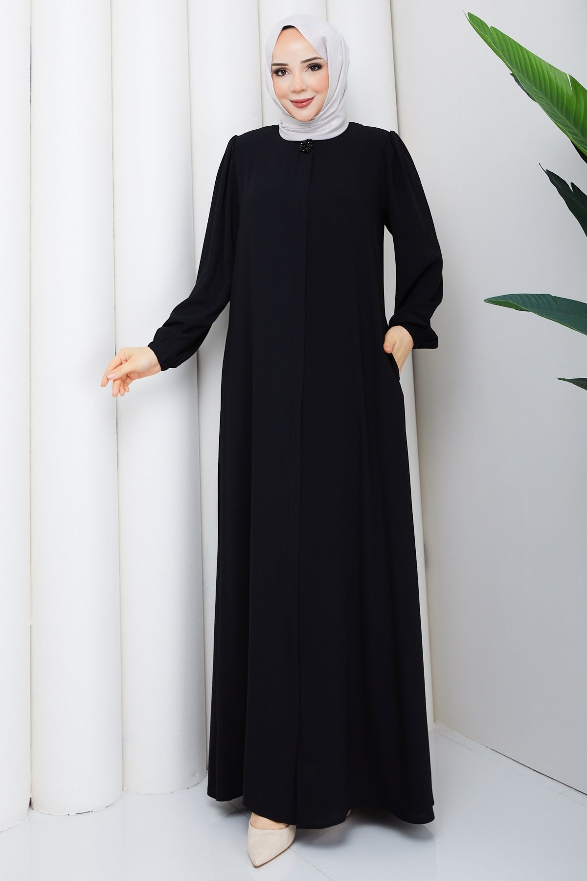 MODERN KESİM ZARİF FERACE / Siyah