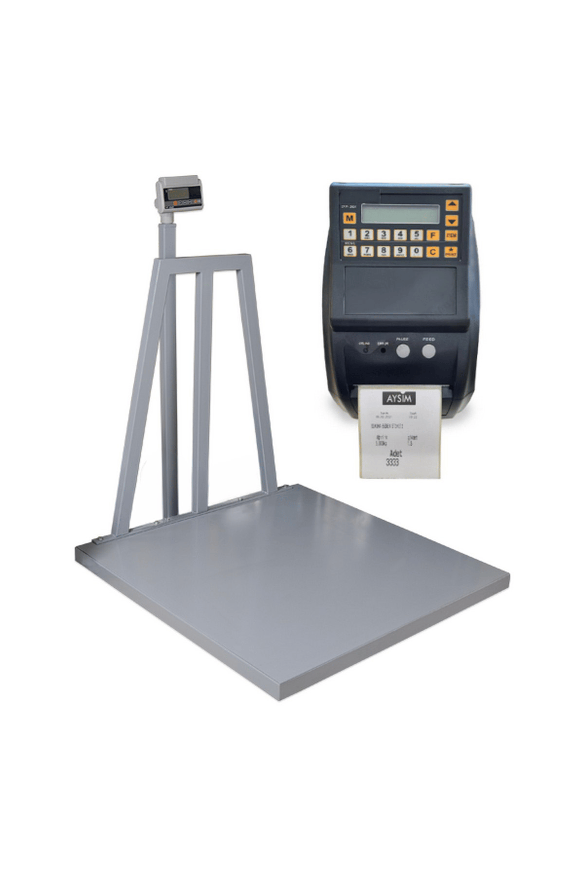 150 x 150 Cm 3000 Kg Etiket Yazıcılı Baskül