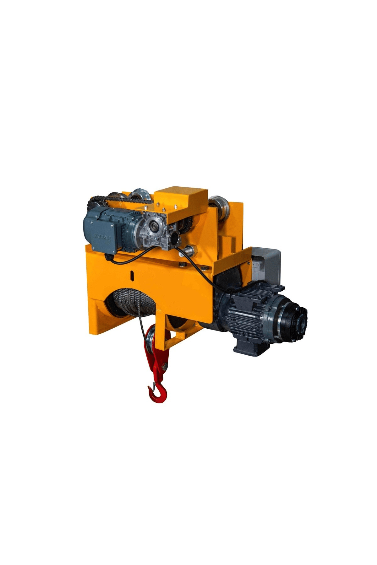 4 Haraketli 3 Ton Şaryolu Elektirikli Calaskal Vinç Halat 12 Metre 380V