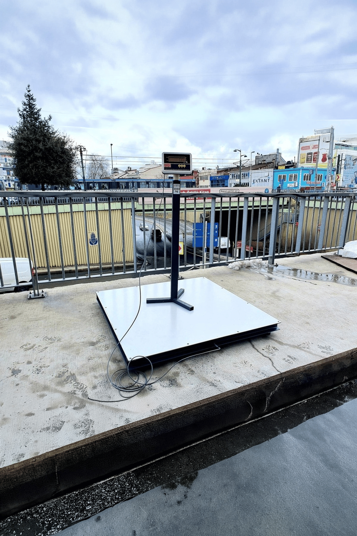 Aybisi Ibc Tank Tartım Baskülü 3 Ton 120x120 Cm Özel Üretim