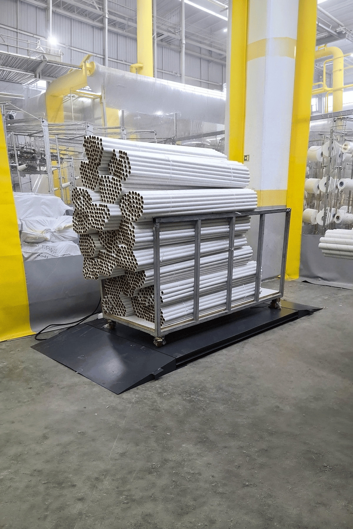 Düz Platform Çift Rampalı Kantar 150x150 Cm 3 Ton Şarjlı 4 Hücreli