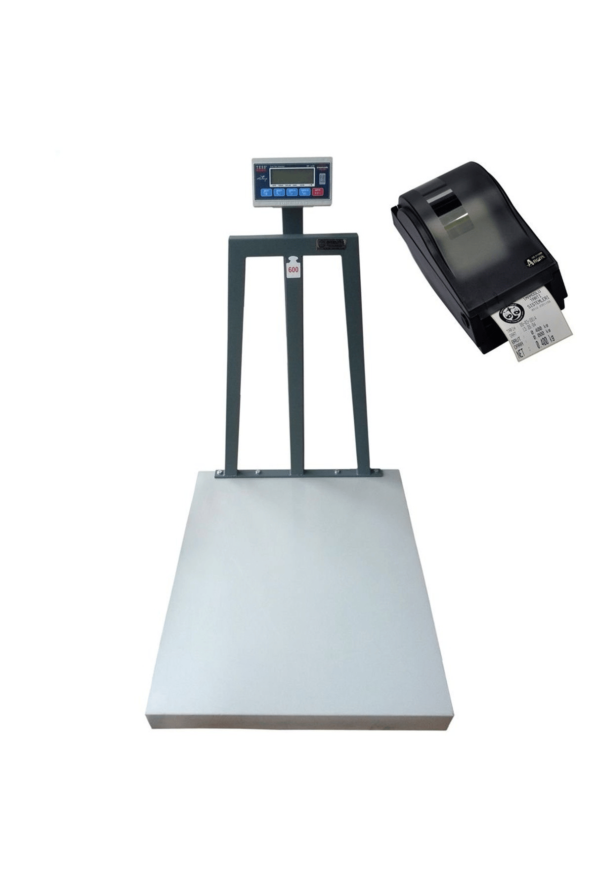 Elektronik Yazıcılı Baskül 80x90 cm - 600 kg