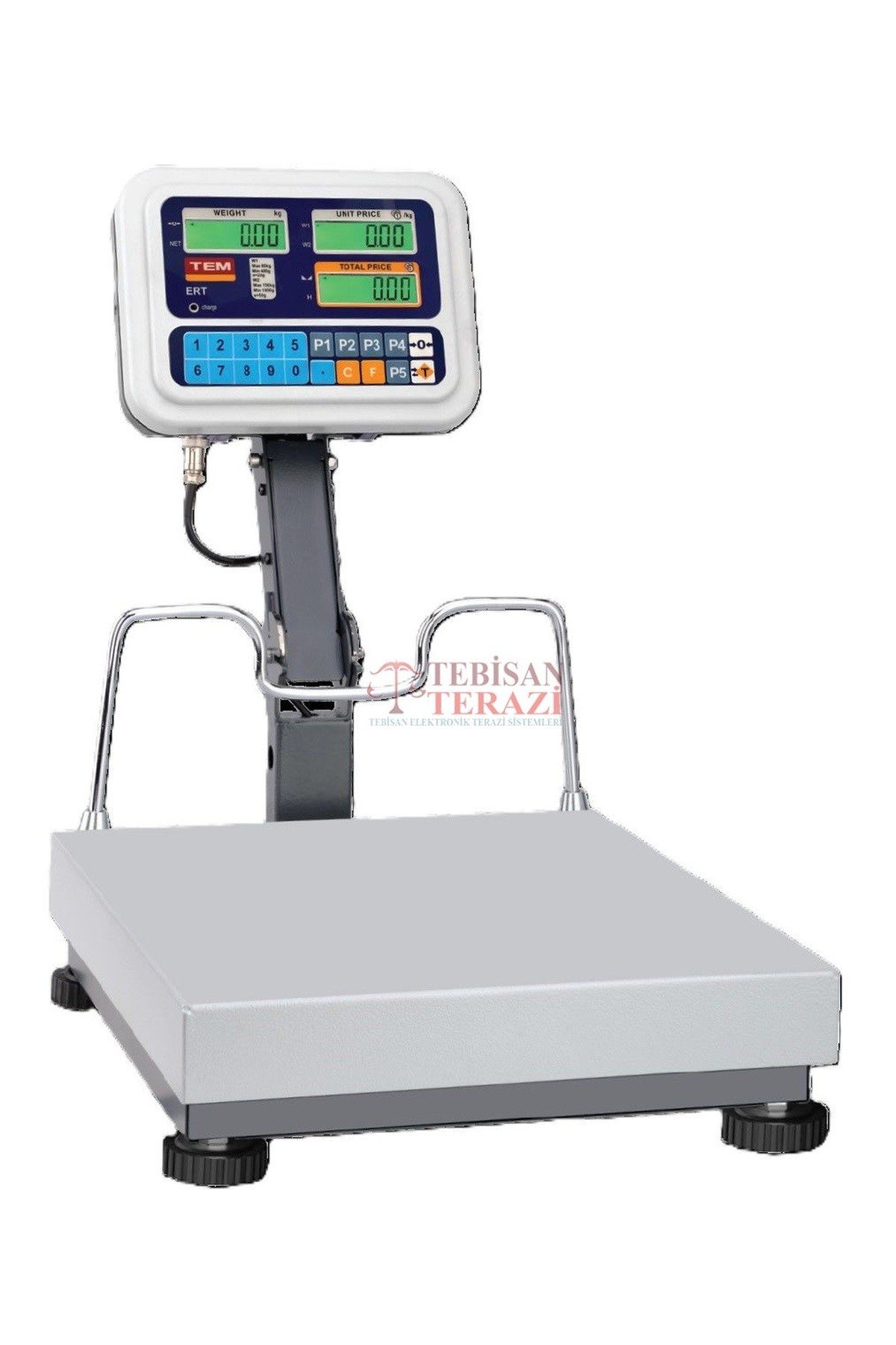 ERT 35 X 40 LCD KATLANIR BOYUN 150 KG X 20 / 50 GR FİYAT HESAPLAMALI BASKÜL