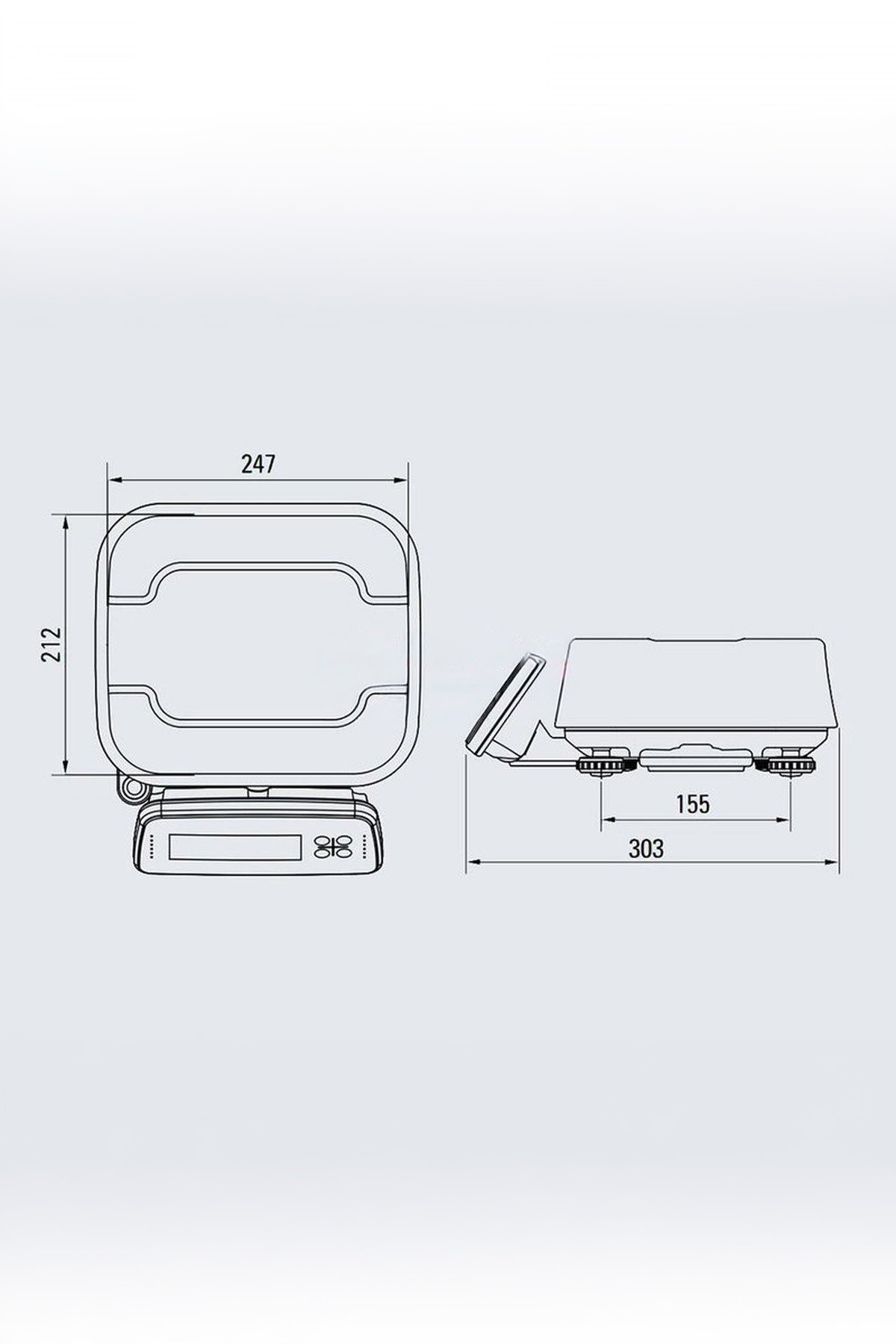 FW-500E 15 KG X 2 / 5 GR PASLANMAZ TERAZİ
