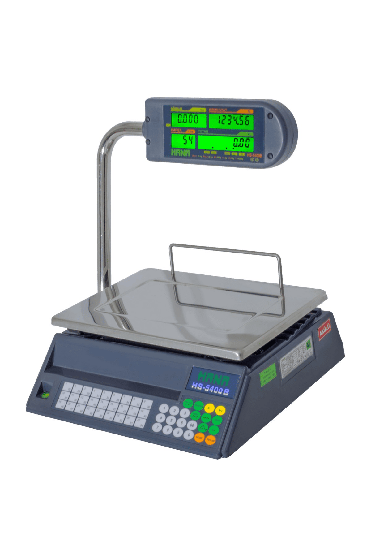 HANA HS-5400B 30 Kg 5 Gr Fiyat Hesaplamalı Terazi