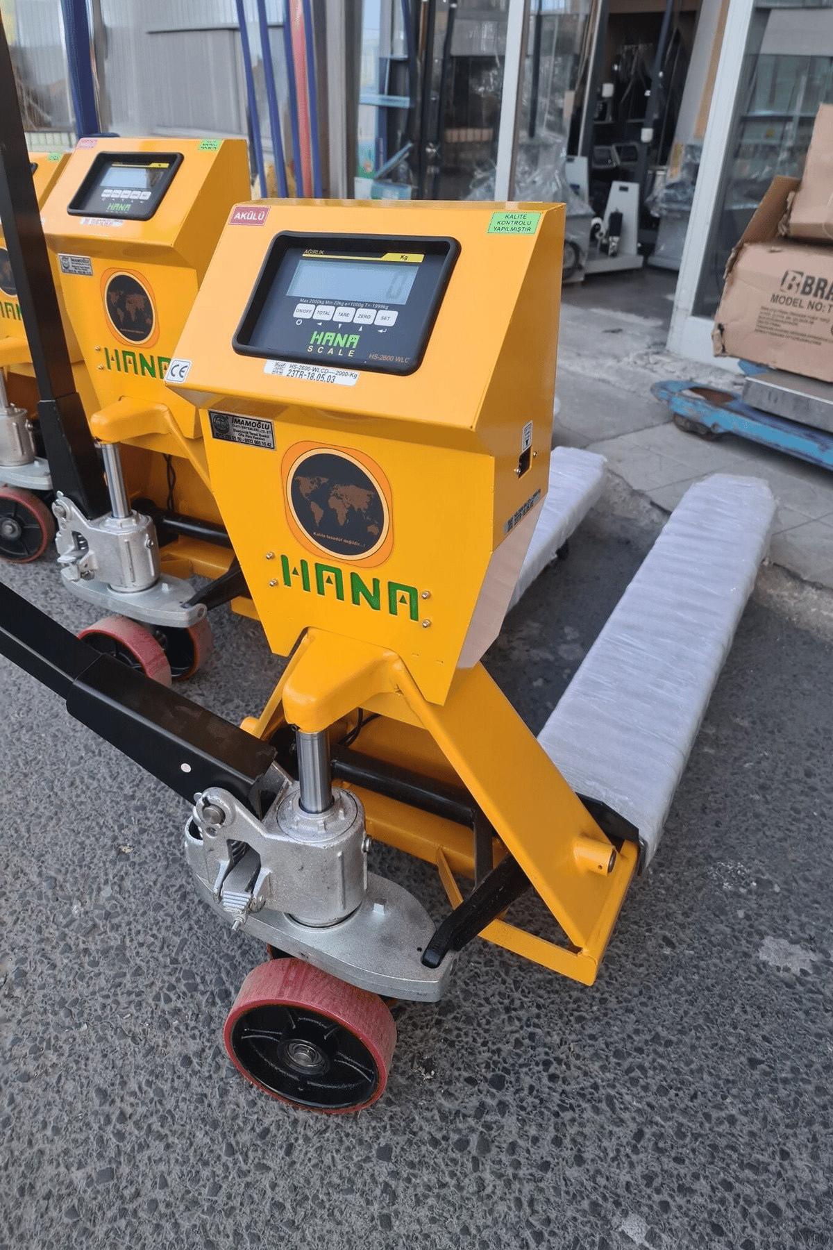 Hana Transpalet Baskül - 2 Ton Döküm Pompalı