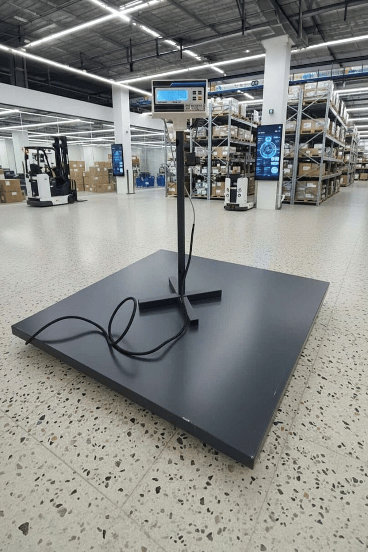 İmmax Düz Platform Baskül 100x100 cm 2 ton Şarjlı