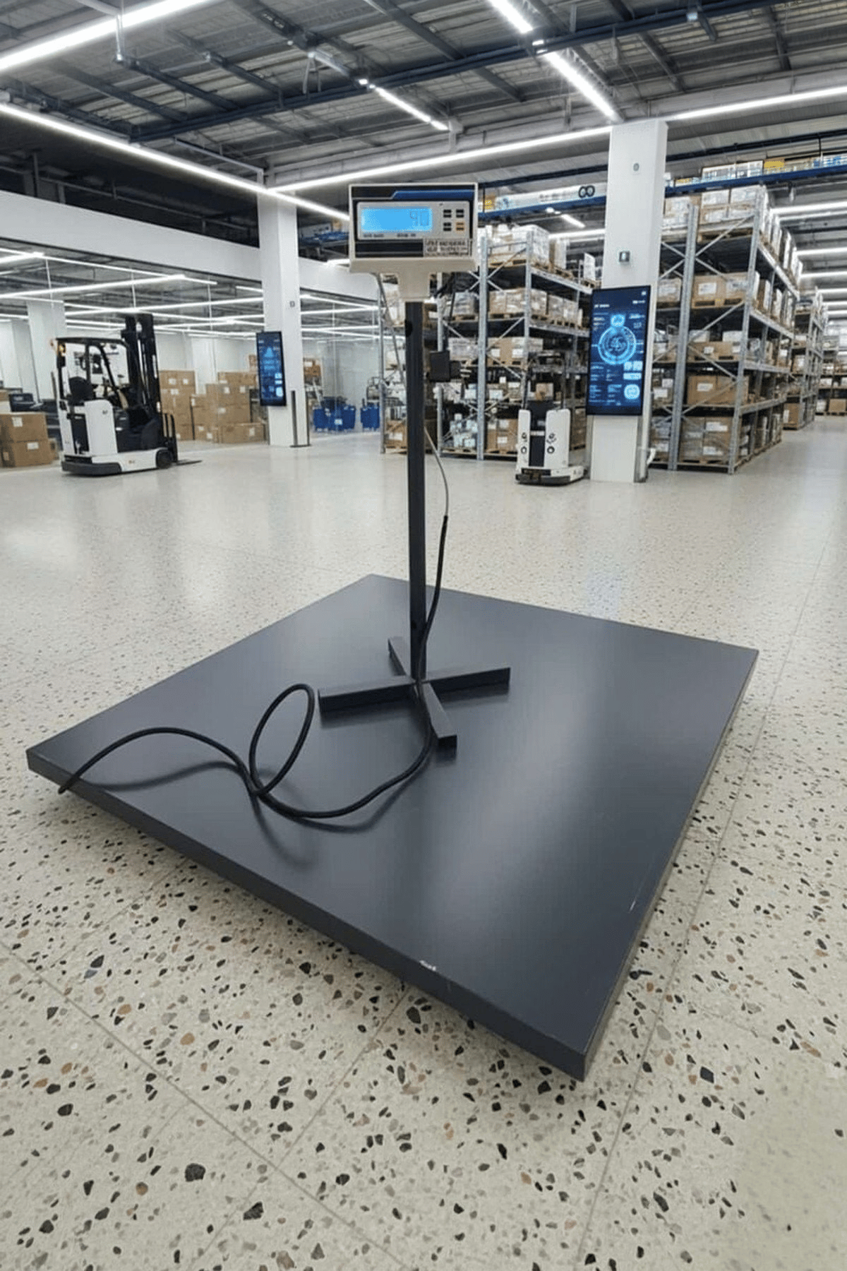 İmmax Düz Platform Baskül 120x120 cm 2 ton Şarjlı