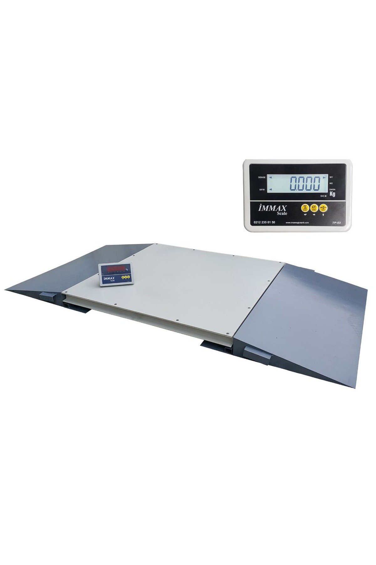 İmmax Rampalı Ağır Hizmet Kantarı 1500 Kg 150x150 Cm Özel Üretim